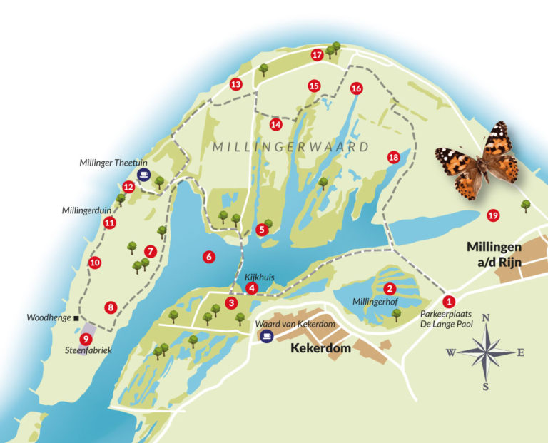 Ruige natuur in de Millingerwaard - Struingids