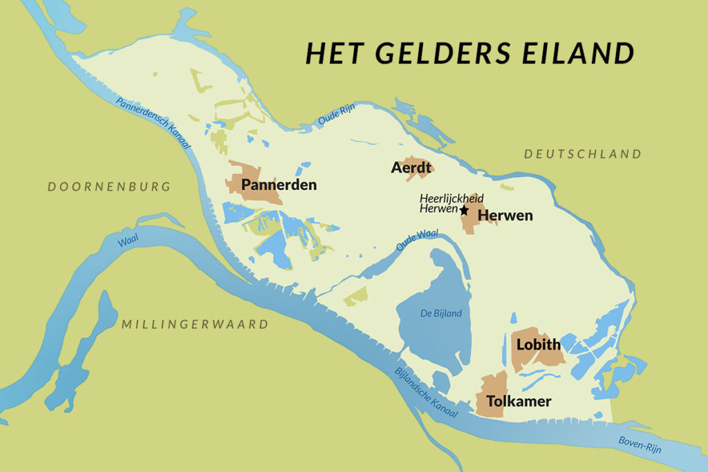 Struinen over het Gelders Eiland - Struingids